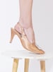 Sole House Glam Diva: Nude Pencil Heels with Silver Brooch for Elegant Evenings - perfect for parties, celebrations & special occasions.