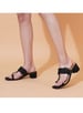 Sole House Midnight Black Chantilly Lace Block Heels