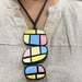 Fabricakraft Boho Clay Jewelry Set for Women | Handmade Pastel Necklace & Earrings | Geometric Artisan Jewelry | Unique Gift for Her