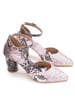 Sole house chic & sleek: snakeskin-print chunky heels for a bold, elegant look - perfect for parties, celebrations & special occasions.