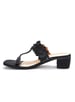 Sole House Midnight Black Chantilly Lace Block Heels