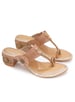 Sole House Beige Dabka & Zari Embroidered Block Heel Sandals