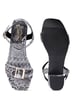 Sole House Fierce & Fashionable: Python Chic Block Heels with Front Buckle - perfect for parties, celebrations & special occasions.