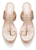 Sole House Noor Wedges: Handcrafted Elegance with Floral Embroidery & Contemporary Charm - perfect for parties, celebrations & special occasions.