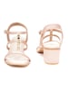Sole House Glam Goddess Sandals: Gold Pyramid Embellishments for Bold Elegance - perfect for parties, celebrations & special occasions.