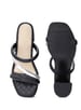 Sole House Effortless Elegance: Quilted Black & Silver Bottega Block Heels - perfect for parties, celebrations & special occasions.
