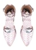 Sole house chic & sleek: snakeskin-print chunky heels for a bold, elegant look - perfect for parties, celebrations & special occasions.
