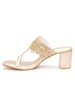 Sole House Golden Bloom Chantilly Lace Embellished Heels