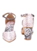 Sole house chic & sleek: snakeskin-print chunky heels for a bold, elegant look - perfect for parties, celebrations & special occasions.