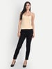 Aimly Women's Regular Fit Cotton Camisole Slip Spaghetti Combo Pack of 3, Contains 2 Black 1 Beige