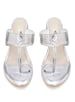 Sole House Silver Tikki Embroidered Block Heels