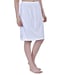 Aimly Women's Cotton Knee Length Skirt - White (Pack of 1)