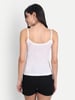 Aimly Women Cotton Camisole White 1001 Pack of 3