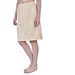 Aimly Women's Cotton Knee Length Skirt - Beige (Pack of 1)