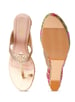 Sole House Noor Wedges: Handcrafted Elegance with Floral Embroidery & Contemporary Charm - perfect for parties, celebrations & special occasions.