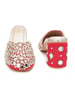 Sole House Red Mirror & Stone Embellished Block Heel Mules