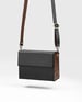 FabricaKraft Blossom Array Carved Messenger Bag | Handcrafted Wooden Panel | Leather Elegance