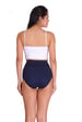 Aimly Women's Cotton Tummy Tucker Panties Control Shaper Slimming Hipster High Rise Blue Brown Black Combo Pack of 3